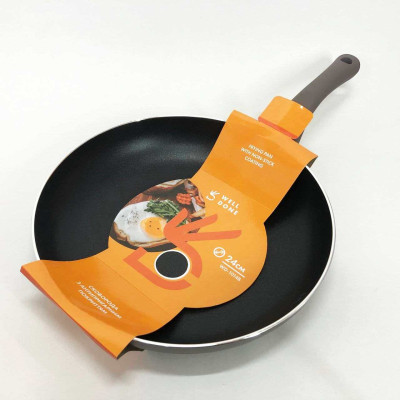 Сковорода алюмінієва 24 см WELL DONE WD-1014B індукція, сковорода з індукційним дном, якісна 