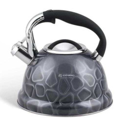 Чайник із свистком Edenberg EB-1910 з турбо індукційним дном 3л Black Чайник із свистком Edenberg EB-1910 з турбо індукційним дном 3л Black