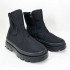 Челсі жіночі 38р 24см чорні, Черевики жіночі утеплені флісом, Базарні жіночі теплі чоботи 