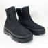 Челсі жіночі 37р 23.5см чорні, Жіночі черевики з нейлону, Жіночі черевики зі штучним хутром 