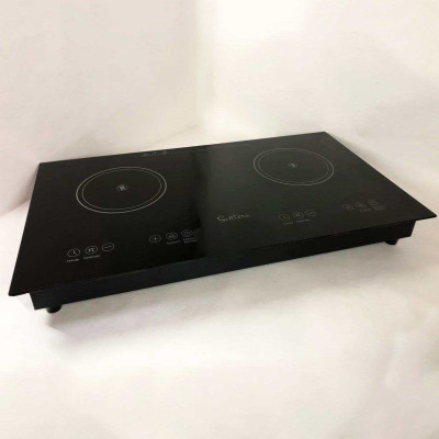 Електроплита велика індукційна на 2 конфорки Suntera ICD-2202 2200 Вт, Електроплита настільна від мережі 