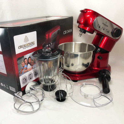 Кухонний комбайн 3 в 1 Crownberg CB-3404 Тістоміс-М'ясорубка-Блендер 2200Вт 