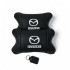 Набір шкіряних подушок Mazda з вишивкою логотипу + подарунок – шкіряний брелок Набір шкіряних подушок Mazda з вишивкою логотипу + подарунок – шкіряний брелок