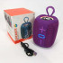 Портативна Bluetooth колонка TG658 8W з RGB підсвічуванням бездротова портативна потужна. Колір: фіолетовий 