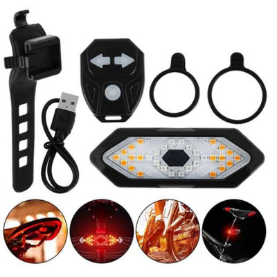 Ліхтар велосипедний задній із зазначенням поворотів FY-1820 (red+yellow), Стоп-сигнал на раму велосипеда 