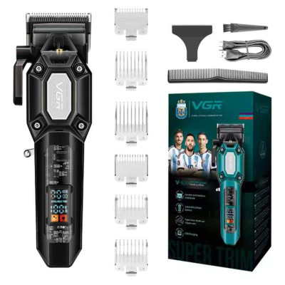 Акумуляторна машинка для стрижки VGR V-600. Колір: чорний Акумуляторна машинка для стрижки VGR V-600. Колір: чорний
