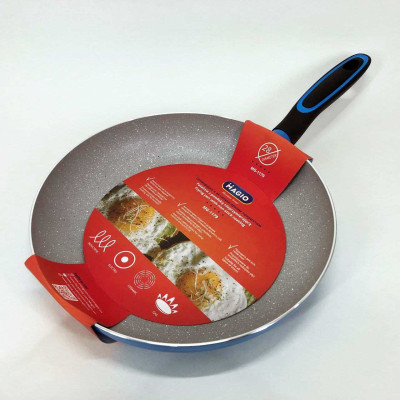 Сковорода Magio MG-1179 з мармуровим антипригарним покриттям 28 см, Якісна сковорода для смаження 