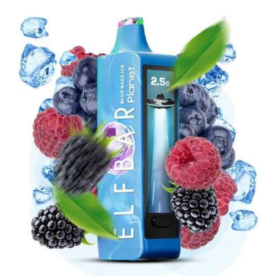 ELF BAR Planet 25000. Синя Малина (Blue Razz Ice) 