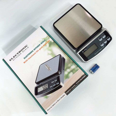 Ваги кухонні з підсвічуванням екрану QZ-157A 10кг (1г), електронні ваги для зважування продуктів 