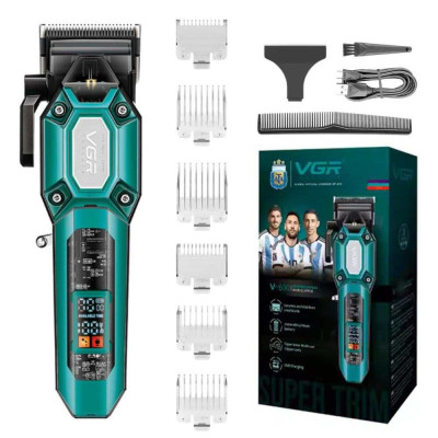 Акумуляторна машинка для стрижки VGR V-600. Колір: зелений Акумуляторна машинка для стрижки VGR V-600. Колір: зелений