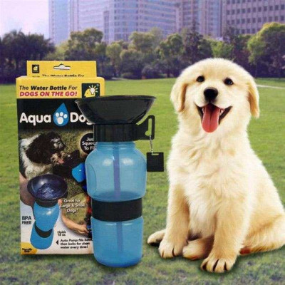 Поїлка для собак дорожня переносна Aqua Dog 537 мл портативна пляшка для великих та дрібних собак FS-97 