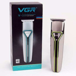 Професійна машинка тример бездротова для стрижки волосся VGR V-008 GREEN
