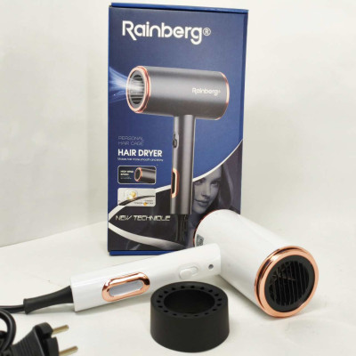 Фен стайлер Rainberg RB-2260 для волосся 3 швидкості 3 режими температури іонізація 1500Вт White Фен стайлер Rainberg RB-2260 для волосся 3 швидкості 3 режими температури іонізація 1500Вт White