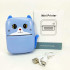 Портативний дитячий термопринтер із Bluetooth A8 Cat міні принтер для телефону Blue 