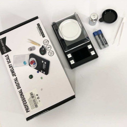 Ваги ювелірні високоточні до 50г, 0.001г точність, 8028, Компактні електронні ваги для ювелірів