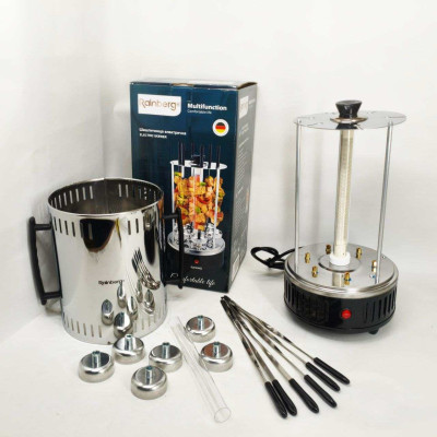 Електрошашличниця Rainberg RB-8612 на 6 шампурів 3200 W Електрошашличниця Rainberg RB-8612 на 6 шампурів 3200 W