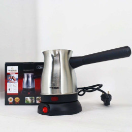 Електрична турка з ручкою Crownberg CB-9217 у металевому корпусі 0.5л електротурка на підставці