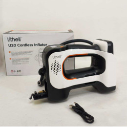 Аккумуляторный компрессор с фонарем Litheli питание от павербанка УМБ Litheli Power Bank 20000 мАч 45Вт