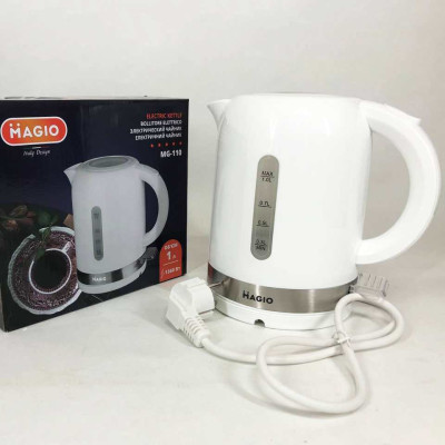 Електрочайник Magio MG-110 1 л 1360 Вт, стильний електричний чайник, гарний електричний чайник 