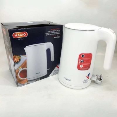 Електрочайник MAGIO MG-106, дисковий 1.5Л, стильний електричний чайник, маленький електрочайник 