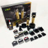 Набір VGR 2 в 1 V-001 V-977 GOLD, акумуляторна машинка для стрижки та триммер. Колір: золотий 