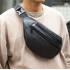 Сумка на пояс з еко-шкіри. Сумка через плече. Бананка чоловіча, жіноча Black 
