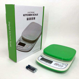 Ваги кухонні QZ-158A з чашею, 10кг (1г) GREEN Ваги кухонні QZ-158A з чашею, 10кг (1г) GREEN