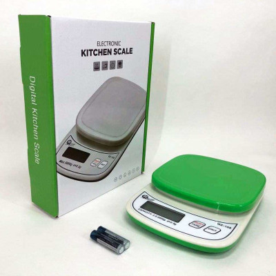 Ваги кухонні QZ-158A з чашею, 10кг (1г) GREEN 