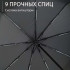 Парасолька преміум - Автоматична, чоловіча укріплена парасолька з дерев'яною ручкою. 