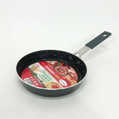 Антипригарна сковорода Con Brio CB-1414, 14см, Міні, Eco Granite, сковорода для дому. Колір: сірий Антипригарна сковорода Con Brio CB-1414, 14см, Міні, Eco Granite, сковорода для дому. Колір: сірий