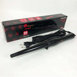 Конусна плойка для волосся DOMOTEC MS-4907, Сучасні щипці для завивки волосся. Колір: чорний Конусна плойка для волосся DOMOTEC MS-4907, Сучасні щипці для завивки волосся. Колір: чорний