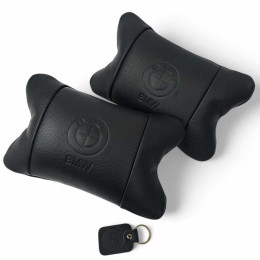 Преміальний набір автоподушок BMW із натуральної шкіри – подушки + брелок Преміальний набір автоподушок BMW із натуральної шкіри – подушки + брелок