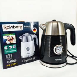 Чайник електричний з датчиком температури Rainberg RB-2314 Black Чайник електричний з датчиком температури Rainberg RB-2314 Black