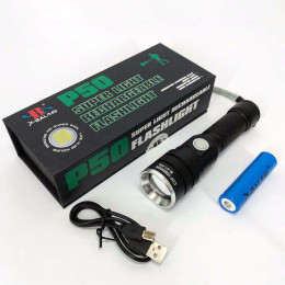 Ліхтар акумуляторний Bailong BL 611-P50, Ліхтарик поліс, Тактичний ліхтар, Ручний ліхтарик led