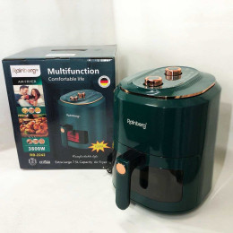 Аерофрітюрниця для дому з таймером Rainberg RB-2242 на 7.5л безмасляна фритюрниця 3800Вт Green