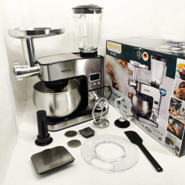 Універсальний кухонний комбайн 6л Rainberg RB-8087 Планетарний міксер з тістомісом та блендером 4200Вт