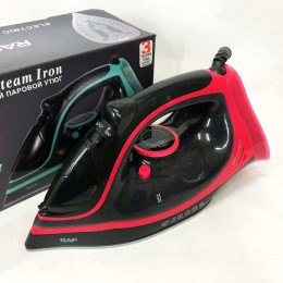 Праска парова RAF R.1250 з керамічною підошвою та функцією самоочищення 2200 Вт. Колір: червоний