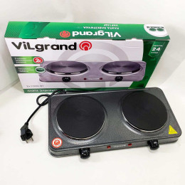 Настільна плита електрична ViLgrand VHP152F. Колір: сірий Настільна плита електрична ViLgrand VHP152F. Колір: сірий