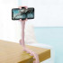 Гнучкий тримач для телефону з універсальними присосками Cute Worm Lazy Holder. Колір: рожевий 