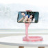 Гнучкий тримач для телефону з універсальними присосками Cute Worm Lazy Holder. Колір: рожевий 