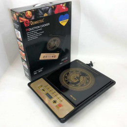 Настільна плита Domotec MS-5833 Однокомфортна Індукційна, електроплита 2000 Вт, плита домашня