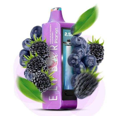 ELF BAR Planet 25000. Кисла Ожина Чорниця (Sour Blackberry Blueberry) 