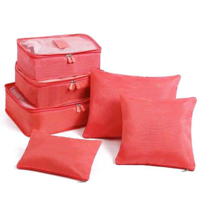 Набір дорожніх органайзерів 6 шт. Колір: рожевий Набір дорожніх органайзерів 6 шт. Колір: рожевий