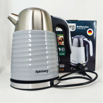Чайник електричний Rainberg RB-2315 1.8л 2200Вт Gray 