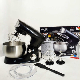 Кухонний комбайн ADLER AD 4226B POLAND 1200W 3L тістоміс міксер планетарний Кухонний комбайн ADLER AD 4226B POLAND 1200W 3L тістоміс міксер планетарний