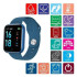 Smart Watch T80S, два браслети, температура тіла, тиск, оксиметр. Колір: синій 