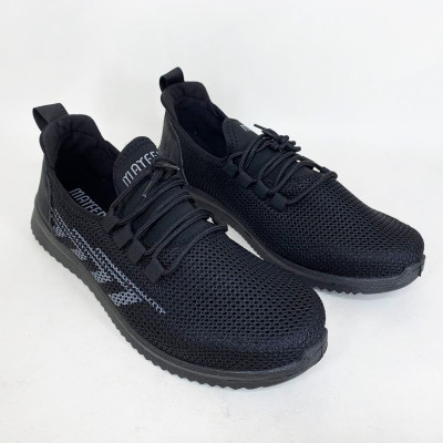 Літні чорні кросівки з текстильної сітки розмір 43р 27.5см 
