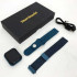 Smart Watch T80S, два браслети, температура тіла, тиск, оксиметр. Колір: синій 