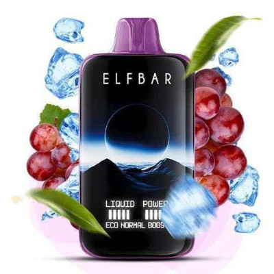 Elf Bar Moon Night 40000. Виноград (Grape Ice) 