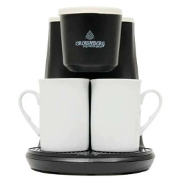 Крапельна електрична кавоварка для дому на 2 чашки Crownberg CB-1568 500Вт Крапельна електрична кавоварка для дому на 2 чашки Crownberg CB-1568 500Вт